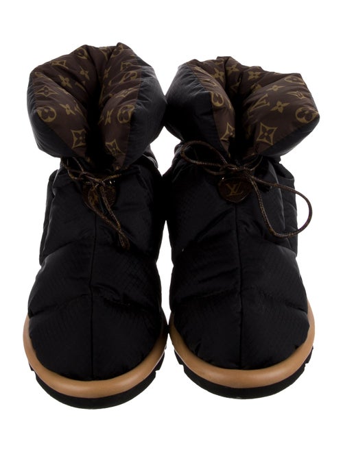 Louis Vuitton LV Monogram Nylon Lace-Up Boots