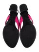 Louis Vuitton Patent Leather Striped Flip Flops