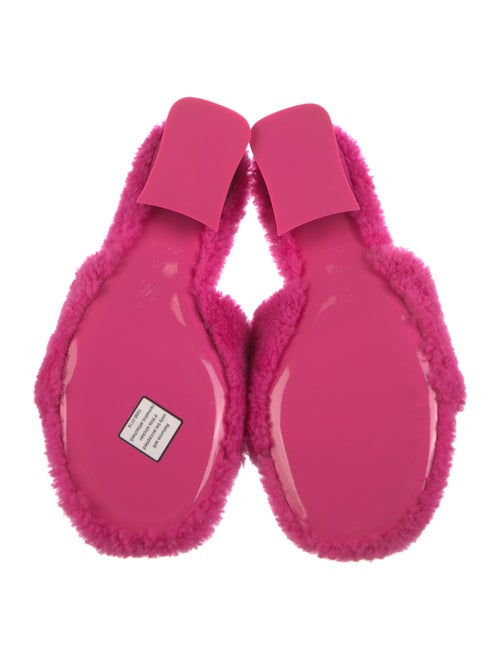 Louis Vuitton Shearling Printed Slides