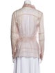 Louis Vuitton Sheer Button Up Top