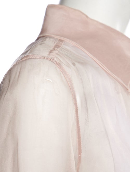 Louis Vuitton Sheer Button Up Top