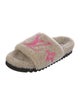 Louis Vuitton Shearling Printed Slides