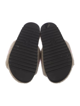 Louis Vuitton Shearling Printed Slides