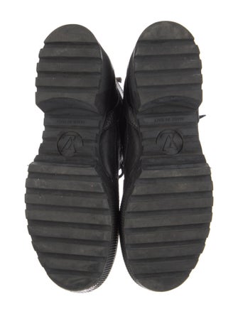 Louis Vuitton LV Monogram Suede Combat Boots