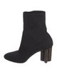 Louis Vuitton LV Monogram Embroidered Accent Sock Boots