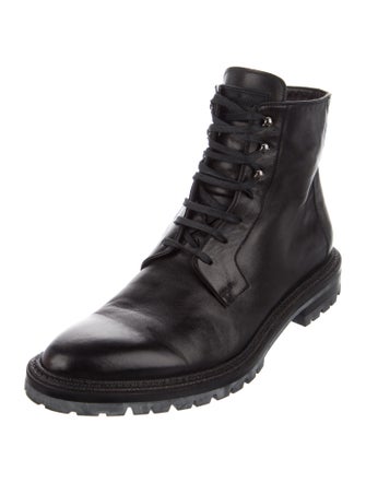 Louis Vuitton Monogram Idylle Pattern Leather Combat Boots
