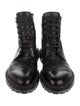 Louis Vuitton Monogram Idylle Pattern Leather Combat Boots