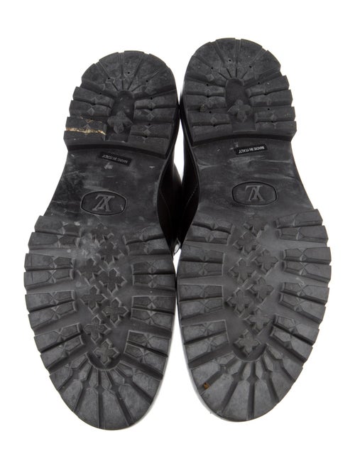 Louis Vuitton Monogram Idylle Pattern Leather Combat Boots