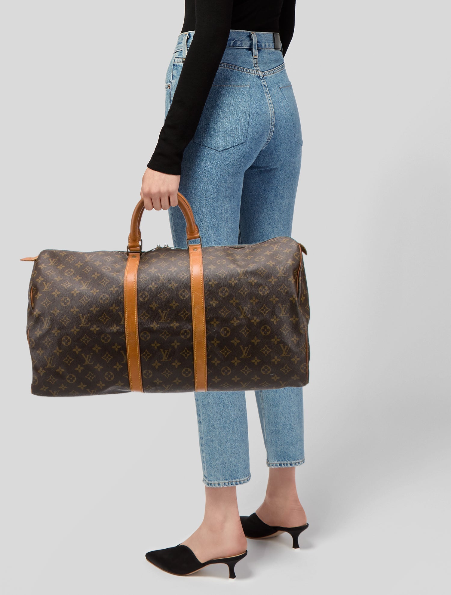 Louis Vuitton LV Monogram Keepall 55 Vintage
