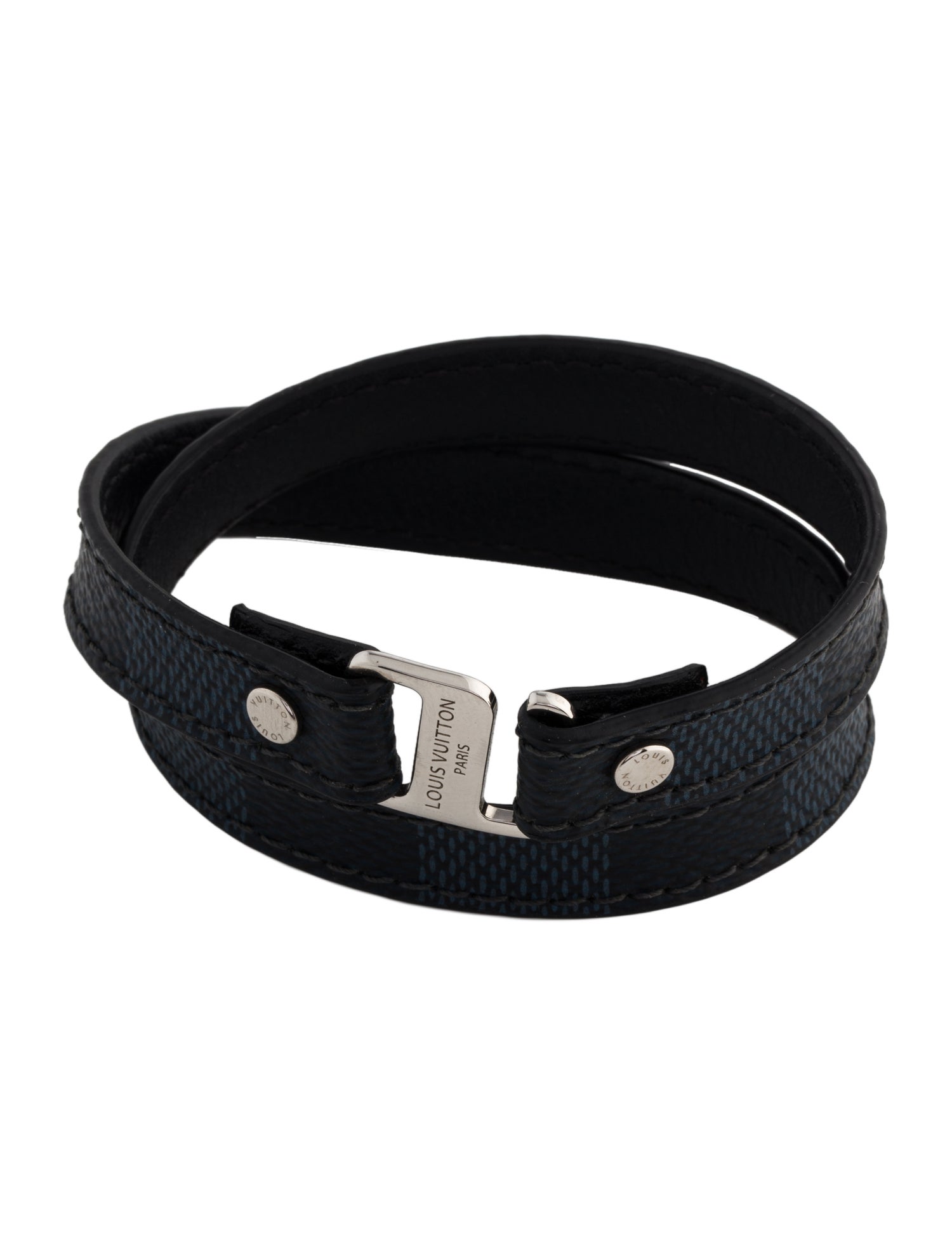 Louis Vuitton Damier Graphite Snap It Bracelet