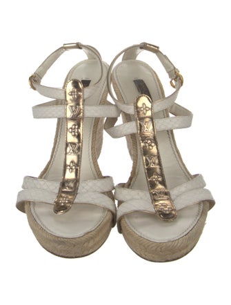 Louis Vuitton LV Monogram Leather Espadrilles