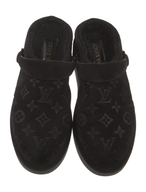 Louis Vuitton LV Monogram Suede Mules