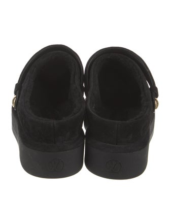 Louis Vuitton LV Monogram Suede Mules