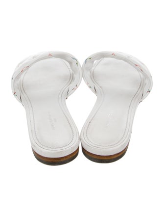 Louis Vuitton LV Monogram Leather Slides