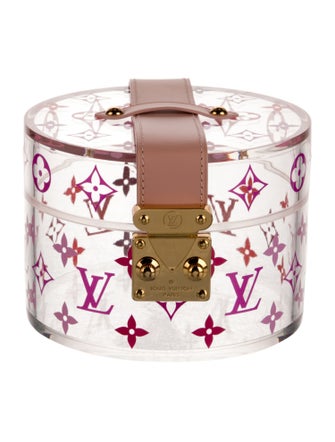 Louis Vuitton Transparent Rose Monogram Plexiglas Cube Scott Box