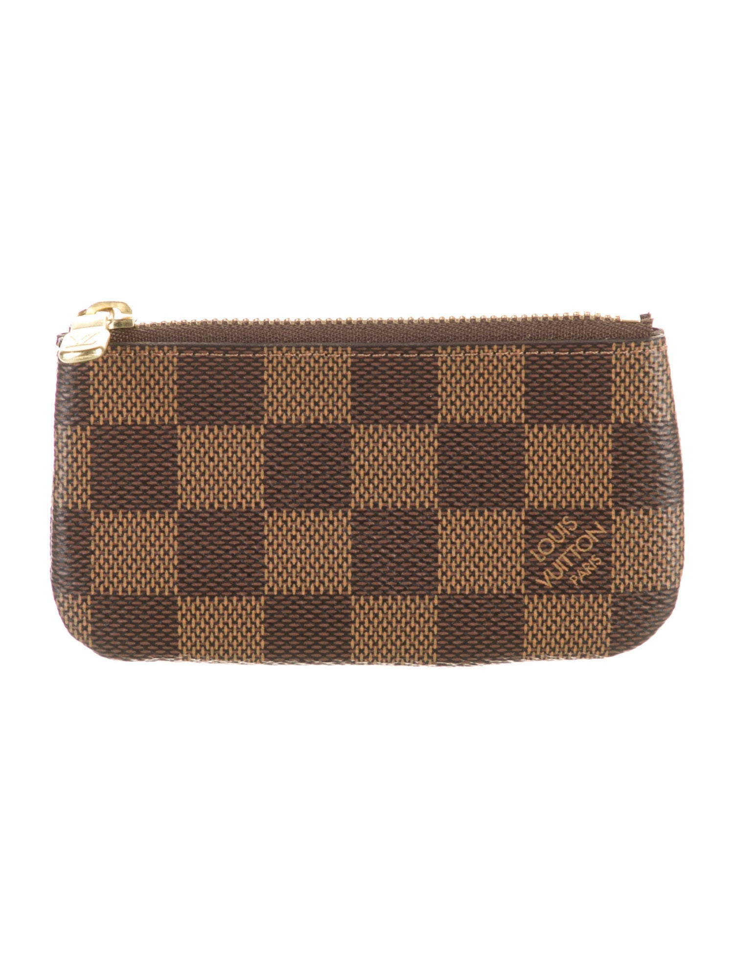 Louis Vuitton Damier Ebene Pattern Coated Canvas Wallet
