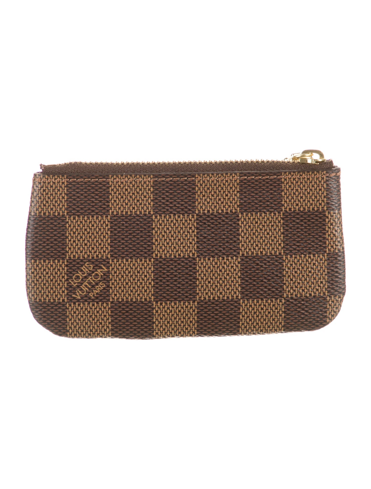 Louis Vuitton Damier Ebene Pattern Coated Canvas Wallet