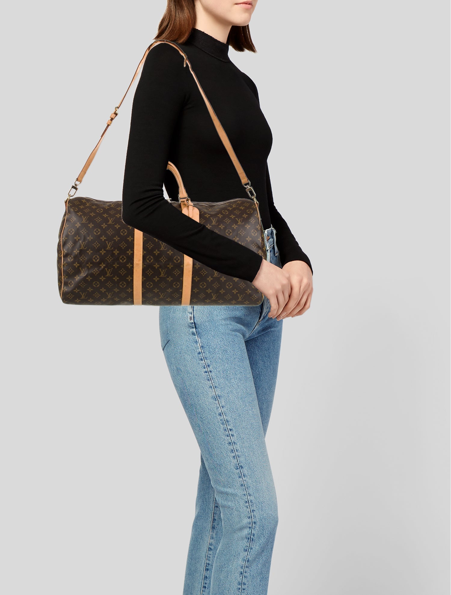 Louis Vuitton LV Monogram Keepall 55