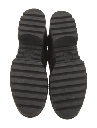 Louis Vuitton Overcloud Damier Azur Pattern Combat Boots