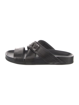 Louis Vuitton Leather Slides