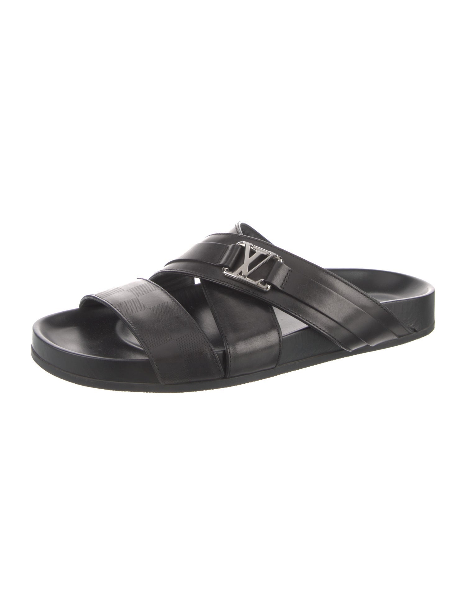 Louis Vuitton Leather Slides