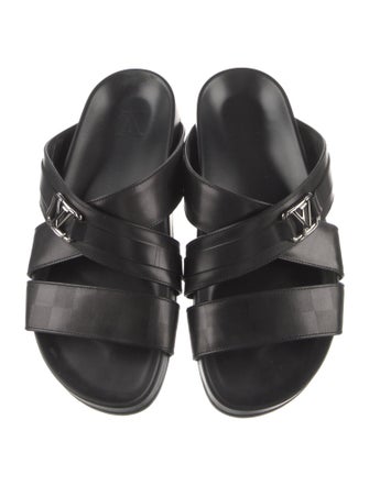 Louis Vuitton Leather Slides