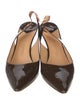 Louis Vuitton Monogram Pattern Patent Leather Slingback Pumps