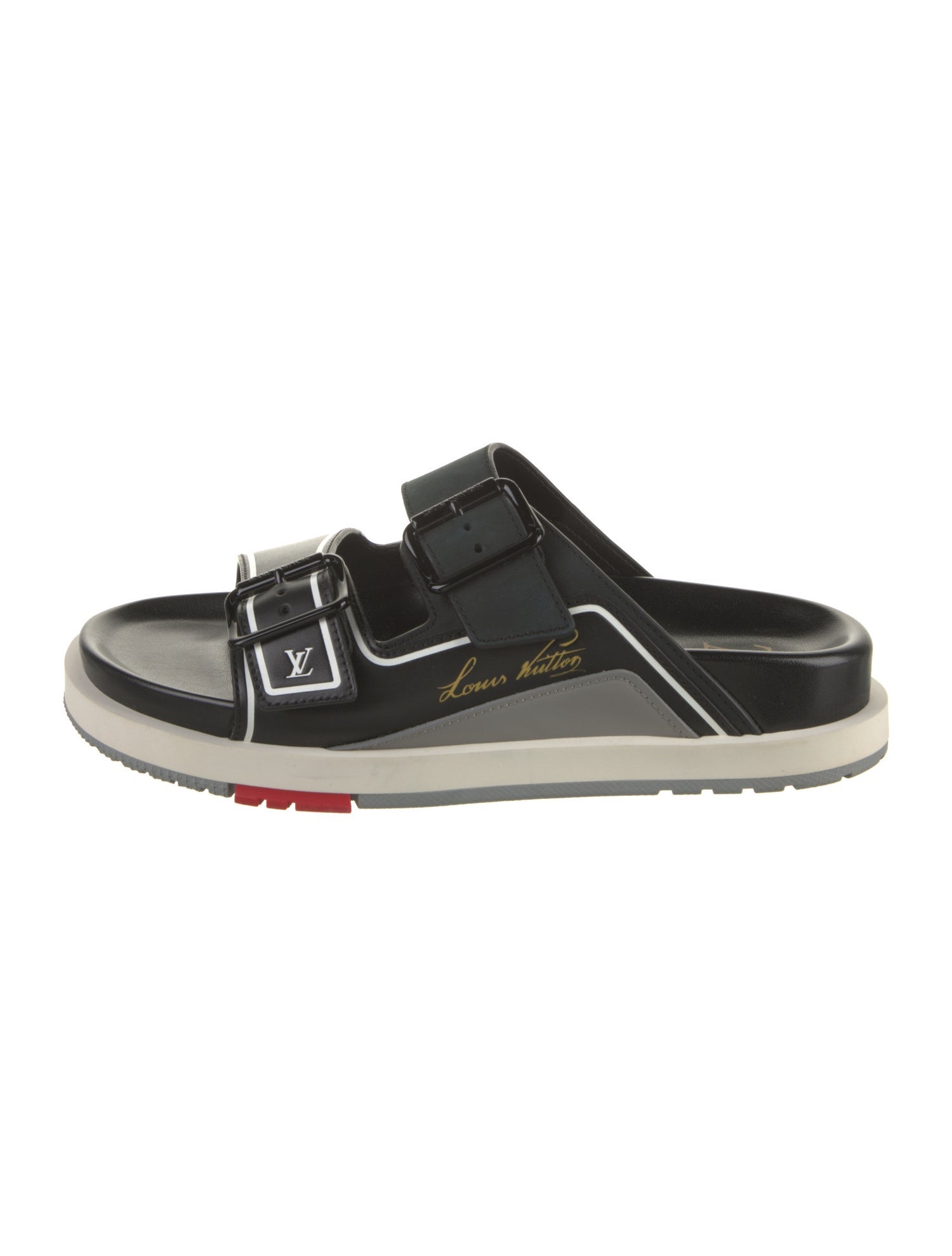 Louis Vuitton Leather Slides