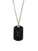 Louis Vuitton Monogram Eclipse Plate Necklace