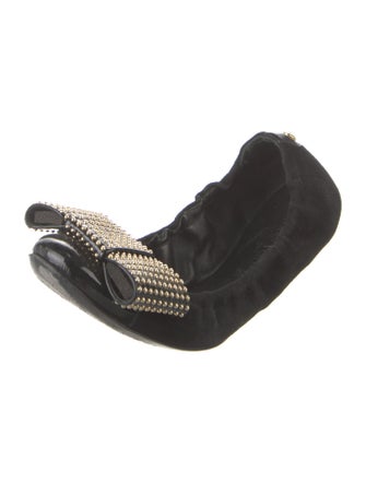 Louis Vuitton LV Monogram Suede Ballet Flats