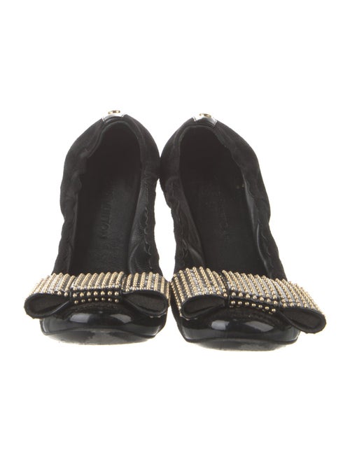 Louis Vuitton LV Monogram Suede Ballet Flats