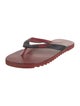 Louis Vuitton Leather Printed Flip Flops