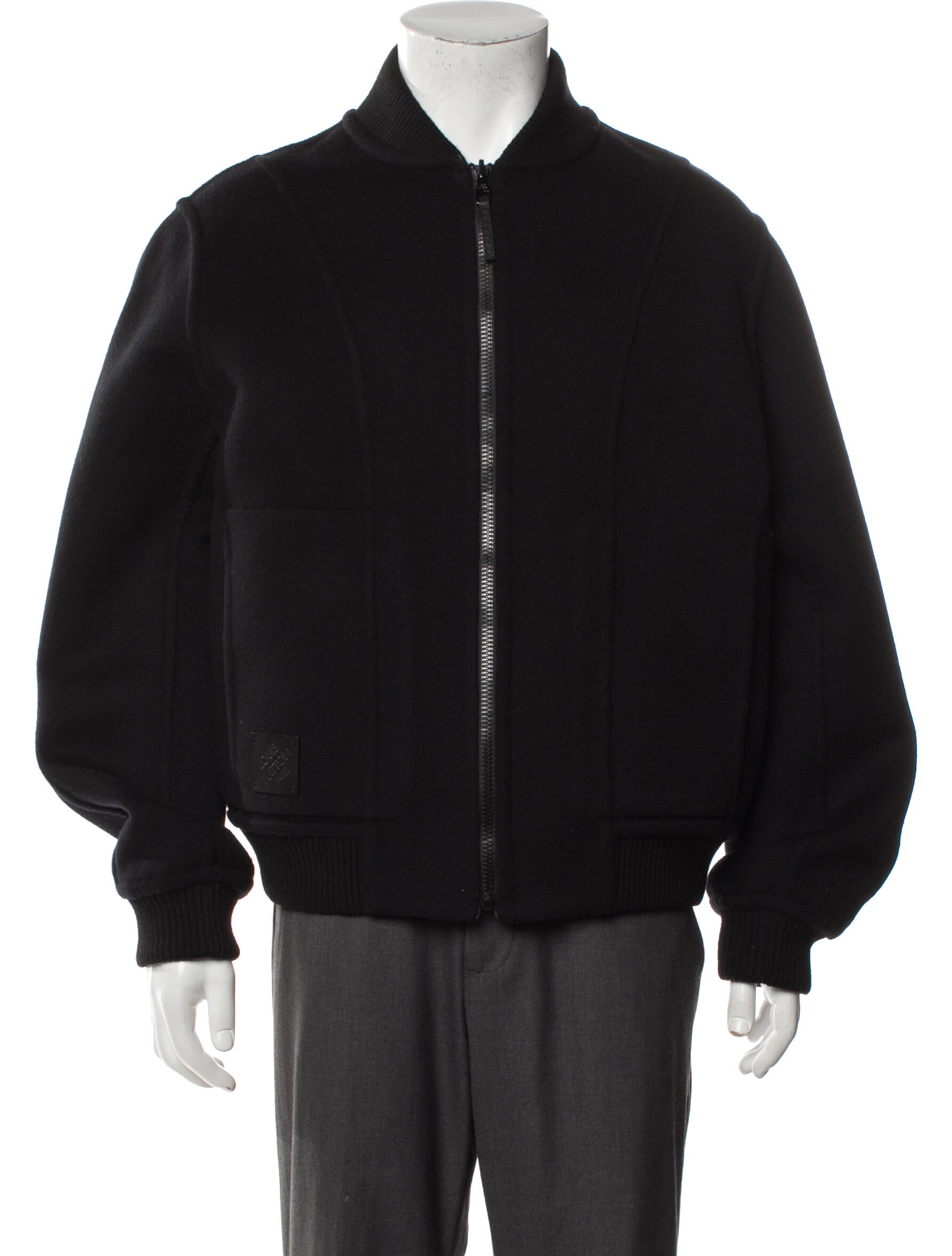 Givenchy 2023 Leather Contrast Stitch Varsity Trucker Jacket