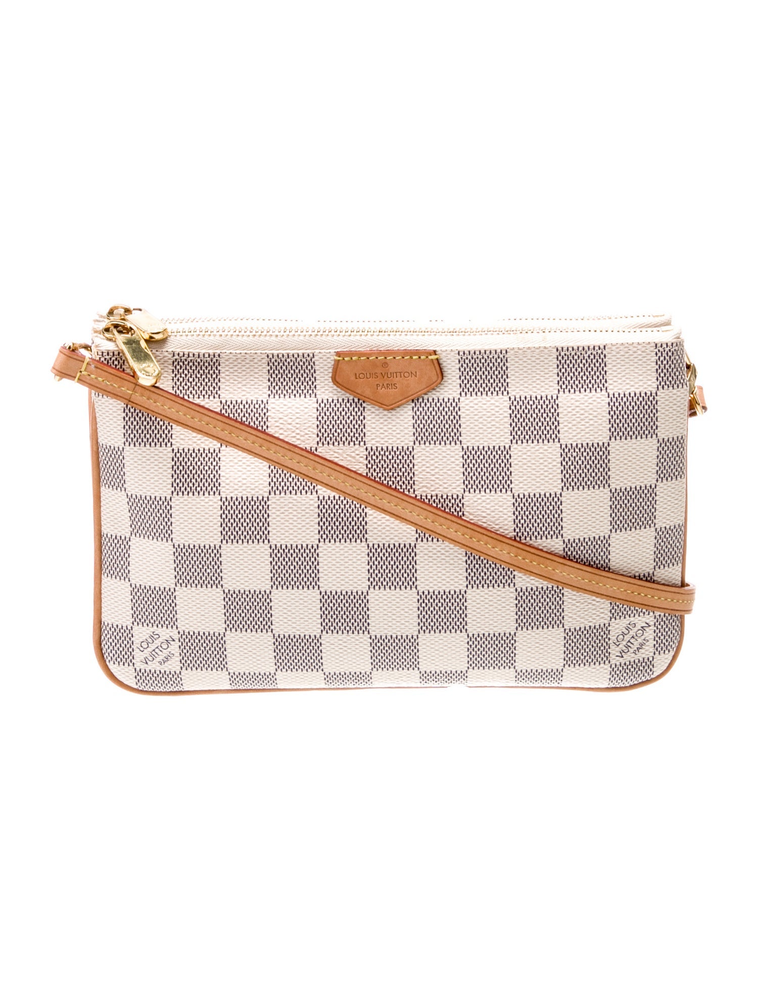 Louis Vuitton Damier Azur Double Zip Pochette