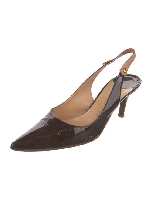 Louis Vuitton Patent Leather Slingback Pumps