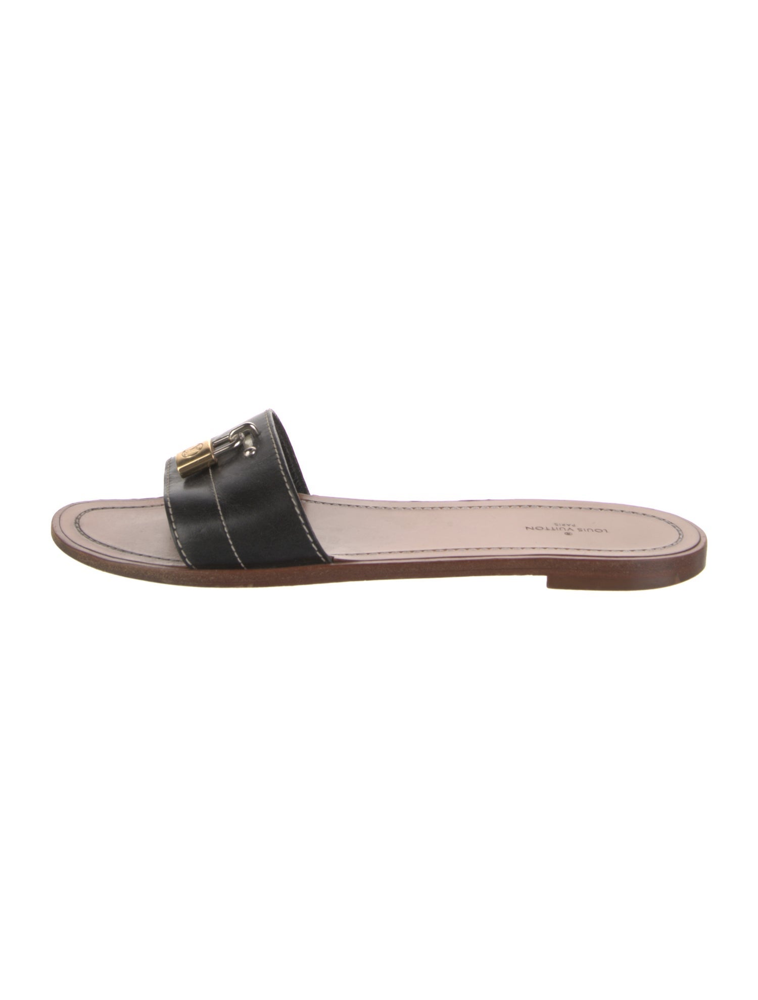 Louis Vuitton Leather Slides