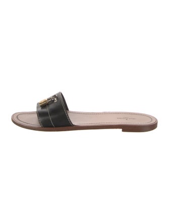 Louis Vuitton Leather Slides