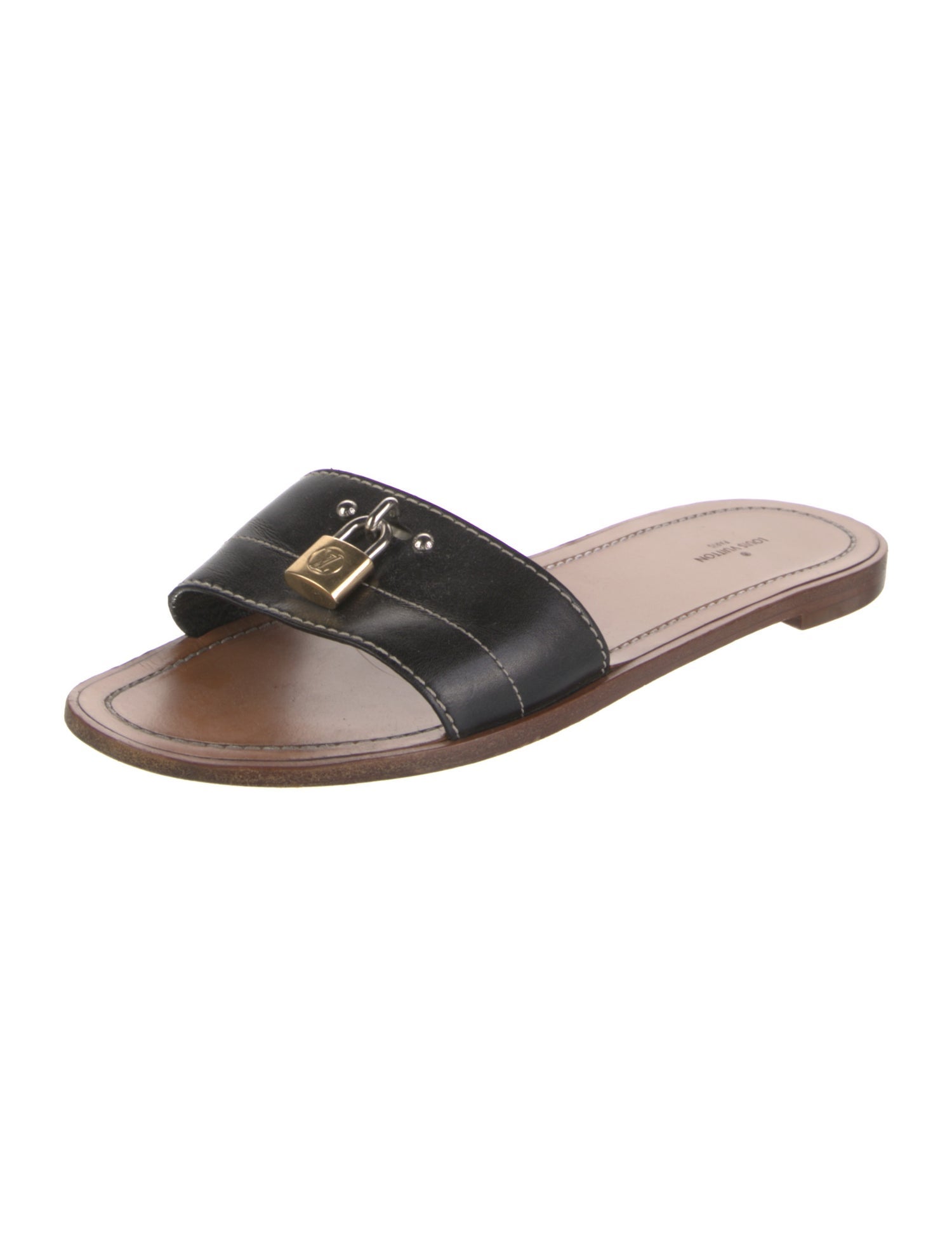 Louis Vuitton Leather Slides
