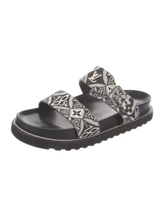 Louis Vuitton Canvas Printed Slides
