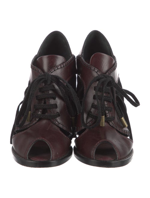 Louis Vuitton Leather Whipstitch Trim Sandals