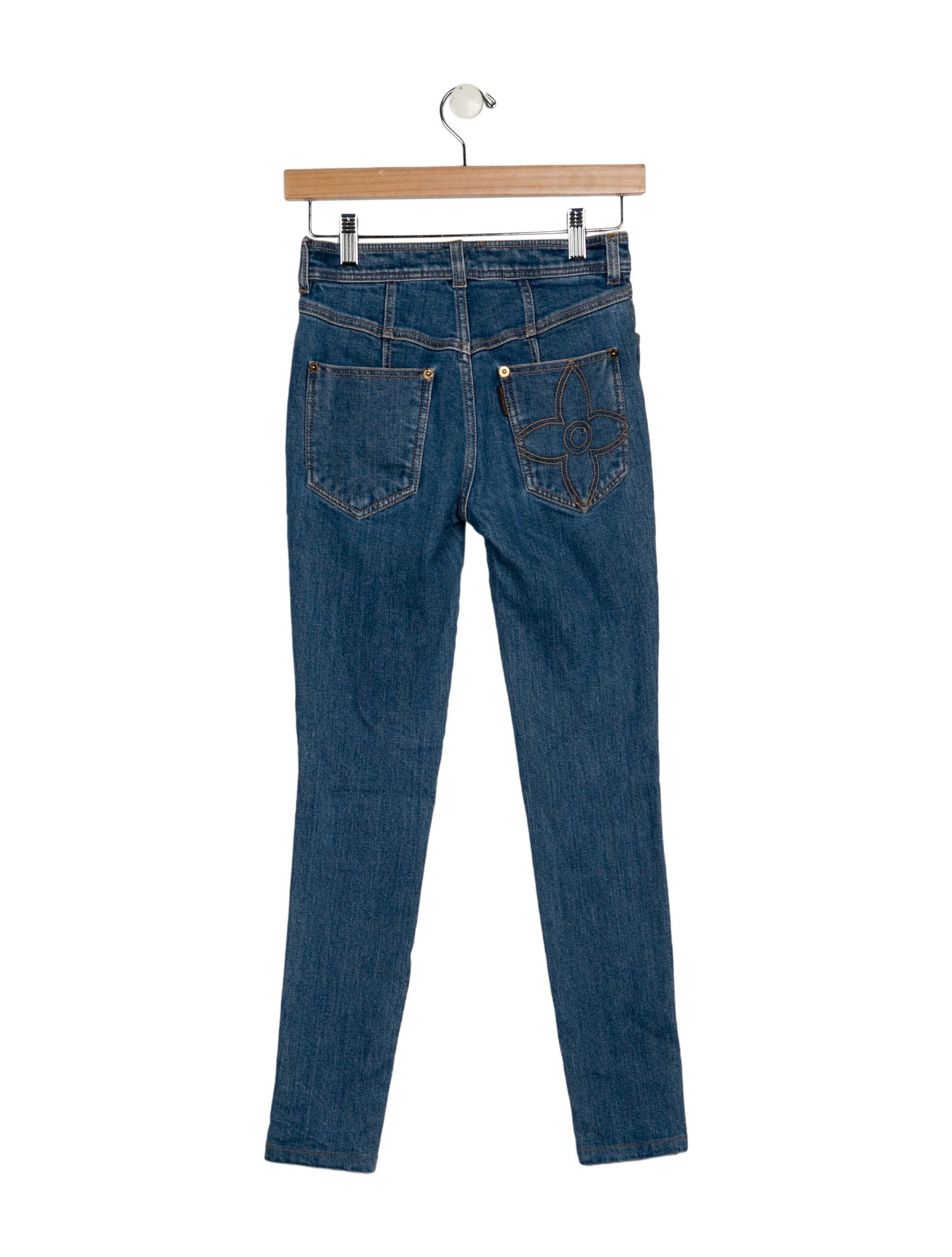 Louis Vuitton Mid-Rise Skinny Leg Jeans