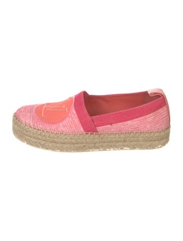 Louis Vuitton Flats Canvas Colorblock Pattern Espadrilles IT 38 | 8
