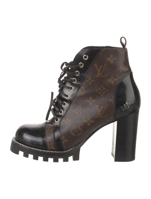Louis Vuitton LV Monogram Lace-Up Boots