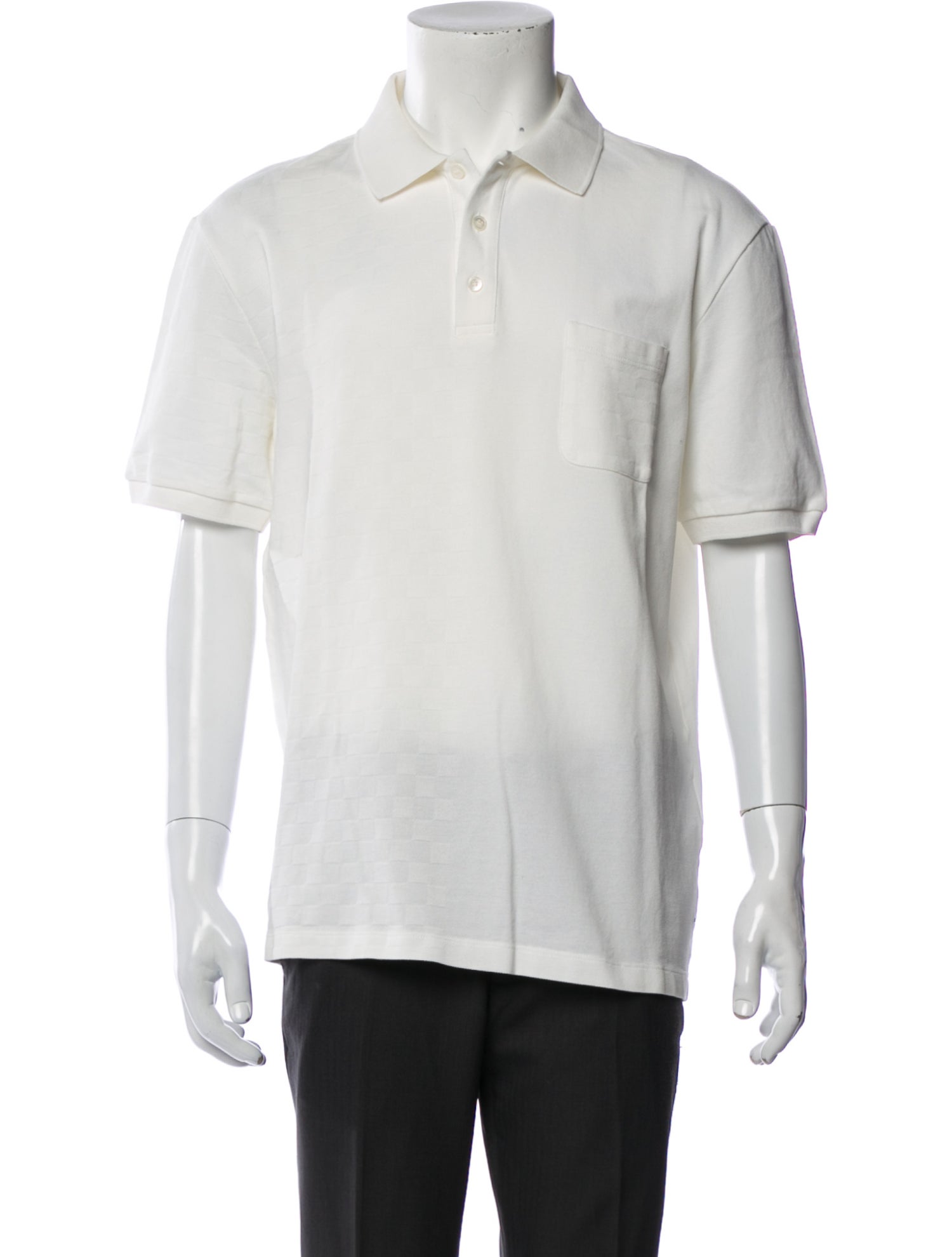 Louis Vuitton 2020 Damier Graphite Pattern Polo Shirt