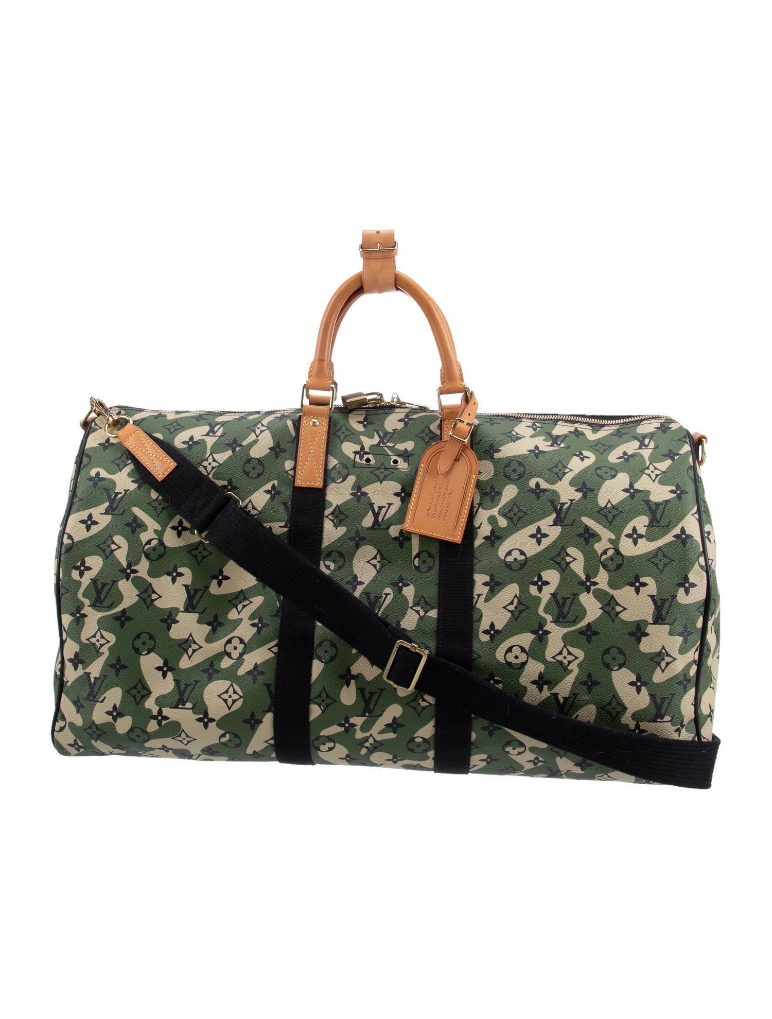 Louis Vuitton Monogramouflage Keepall Bandouliere 55