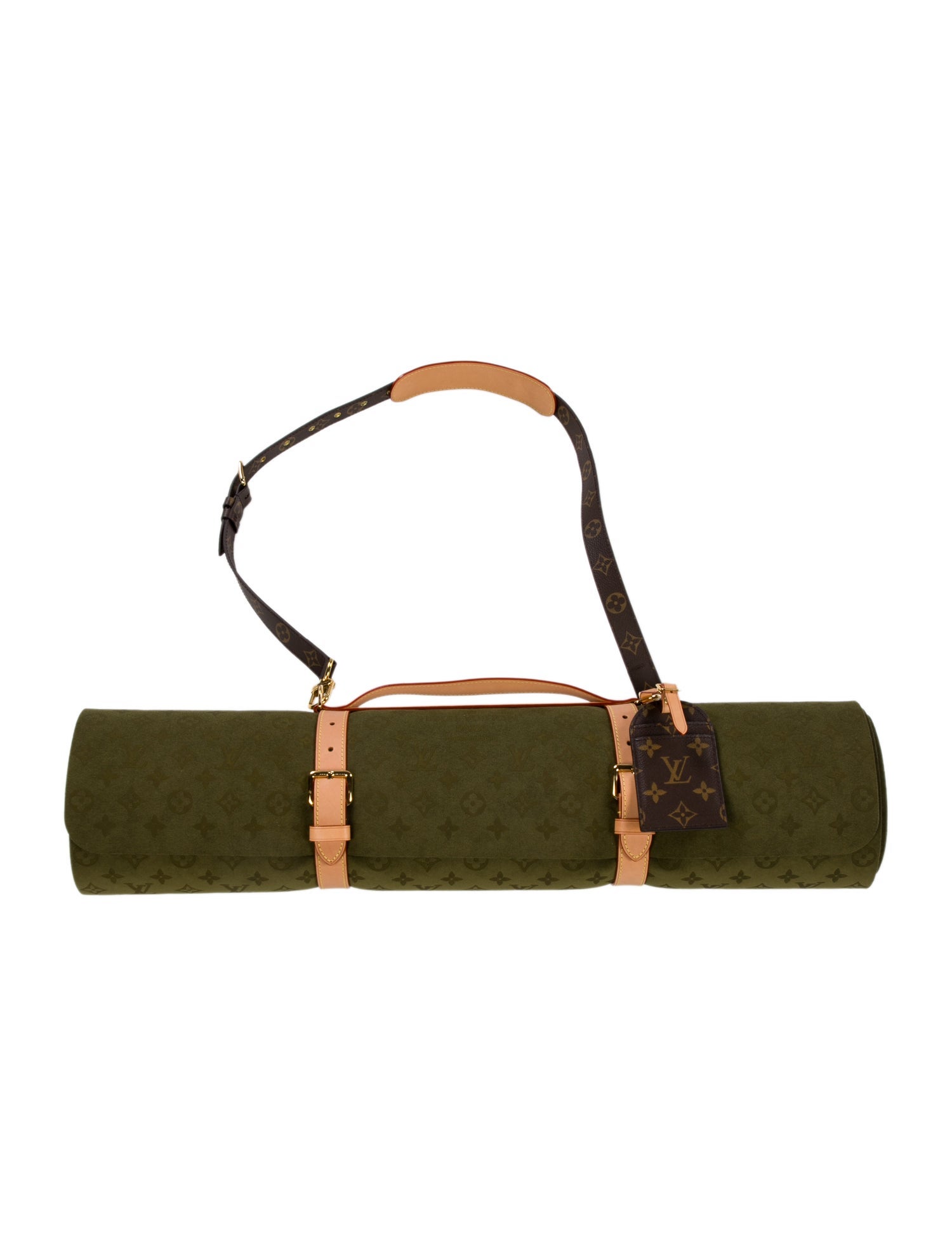 Louis Vuitton Luxury Exercise Mat with Strap