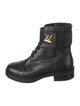 Louis Vuitton Leather Combat Boots