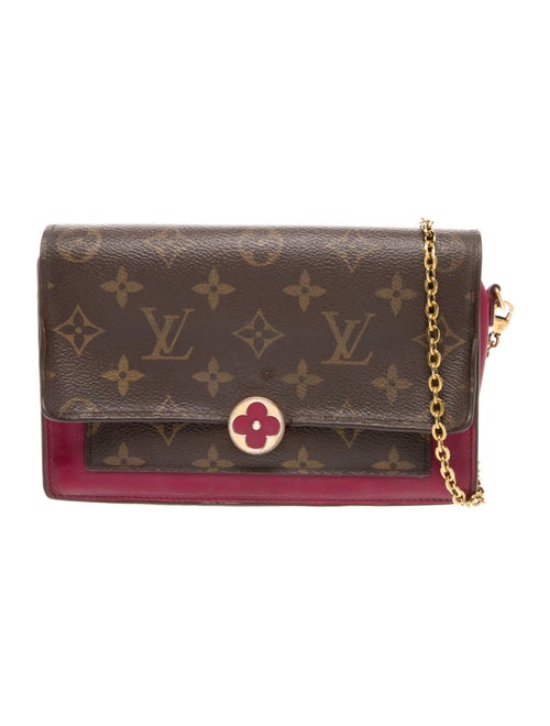 Louis Vuitton LV Monogram Flore Chain Wallet
