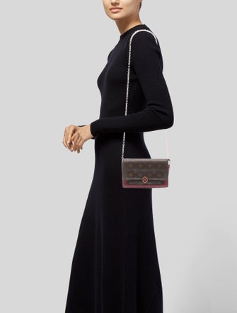 Louis Vuitton LV Monogram Flore Chain Wallet