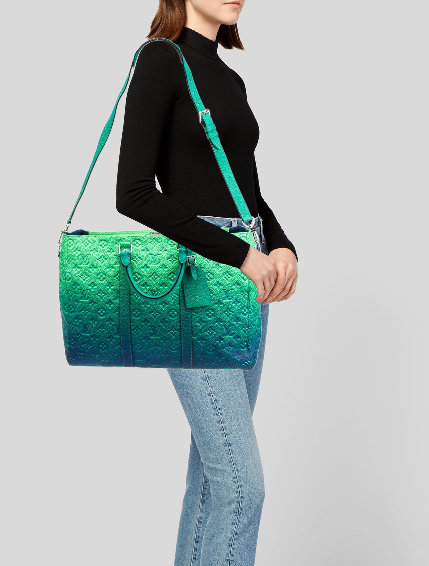 Louis Vuitton LV Monogram Illusion Leather Keepall Tote 2022